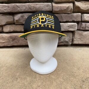 Vintage 90s Pittsburgh Pirates Annco Cap Hat Snapback Black